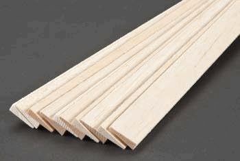 Balsa Trailing Edge 1/4 x 1 X 36in BWS1935