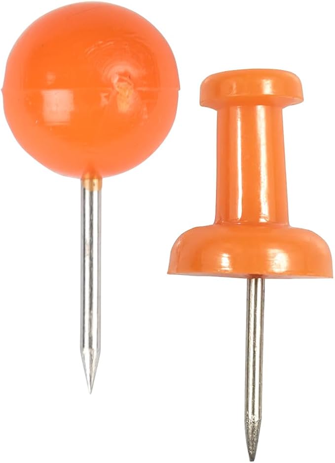 JAM PAPER Colorful Push Pins