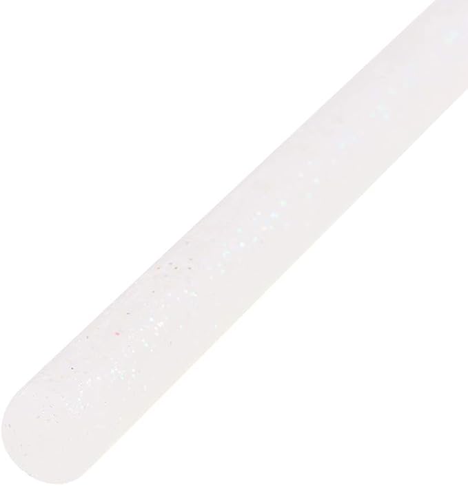 uxcell Mini Hot Glue Sticks for Glue Gun 0.27-inch x 4-inch White Glitter 10pcs