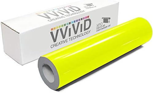VViViD DECO65 Neon Fluorescent Permanent Adhesive Craft Vinyl Roll