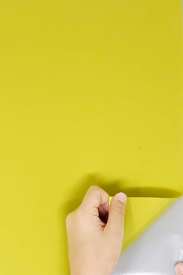 Allgala 20 Pack Self-Adhesive EVA Foam Paper 8x12 Inch Sheets-Yellow-CF85401