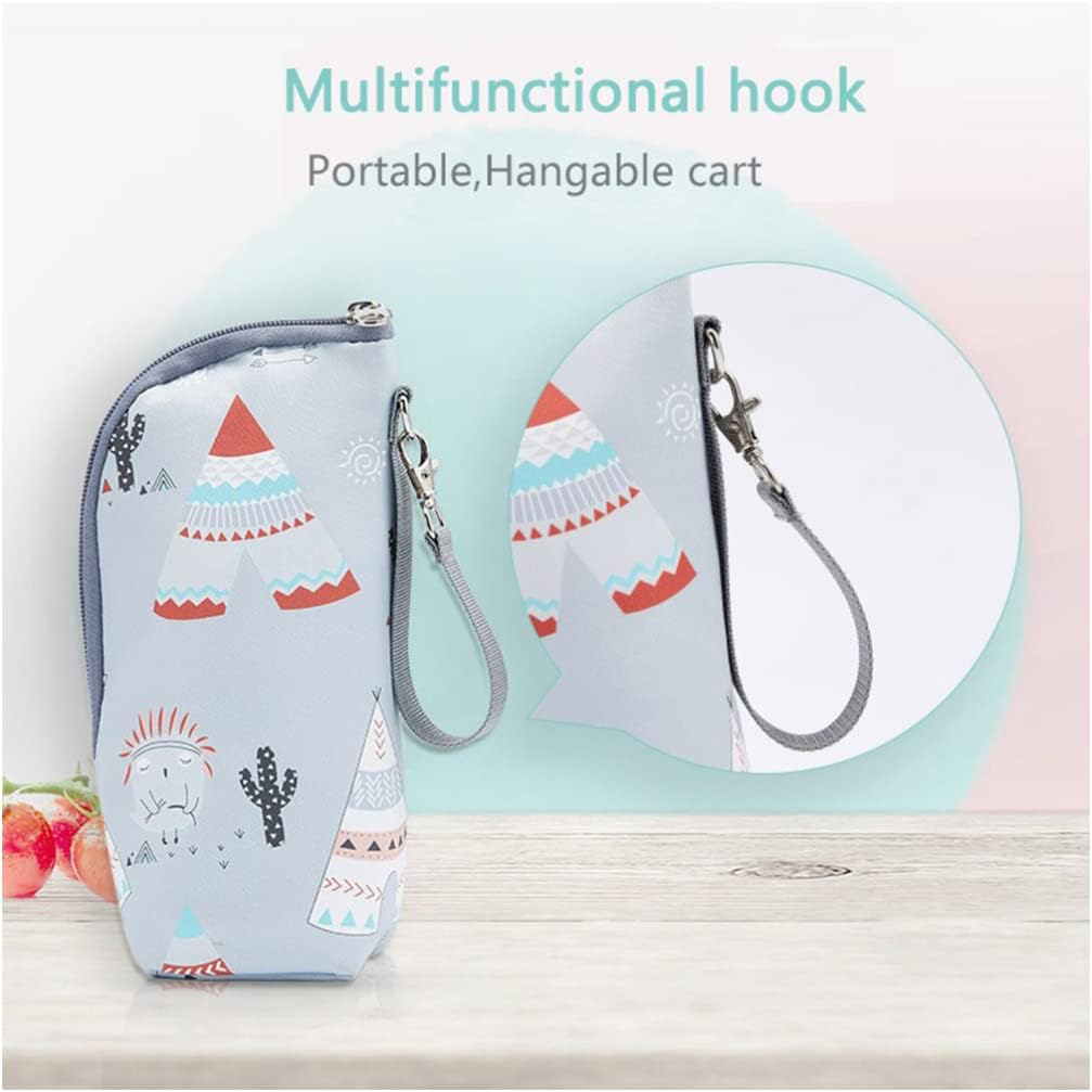 Kisangel Infant Bottles 1pc Car Milk Bottle Warmer Portable Baby Bottle Bag Insulated Milk Bottle Bag Keep Warm Carrying Sleeve Pouch for Newborn Toddler Baby Bottles