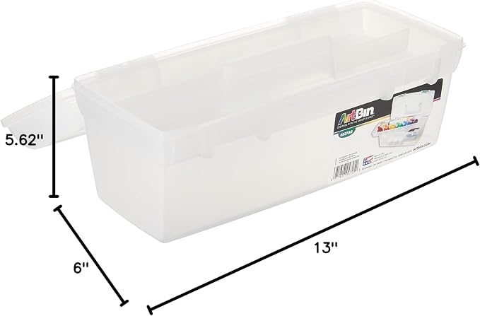 ArtBin 6937AG Essentials Lift-Out Tray Box, Portable Art & Craft Organizer