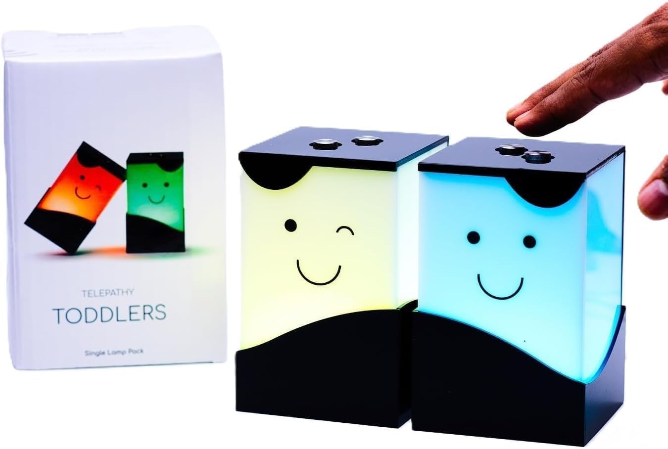 ZOCI VOCI Telepathy Toddlers – Cute Friendship Lamps with No Subscription | WiFi Touch Lamp for Long Distance Relationships, Couples, Friends & Family | Friendship Lights - Christmas Gifts (Set of 2)
