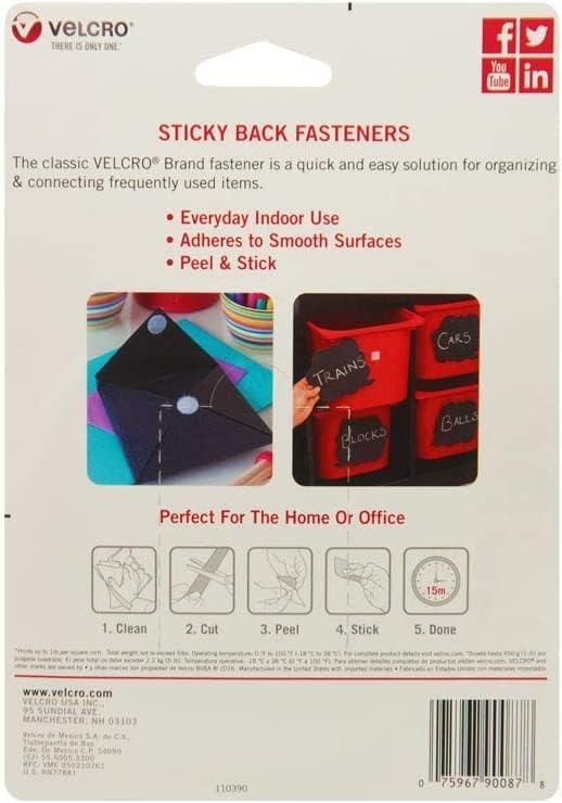 VELCRO Brand 5 Ft x 3/4 in | White Tape Roll