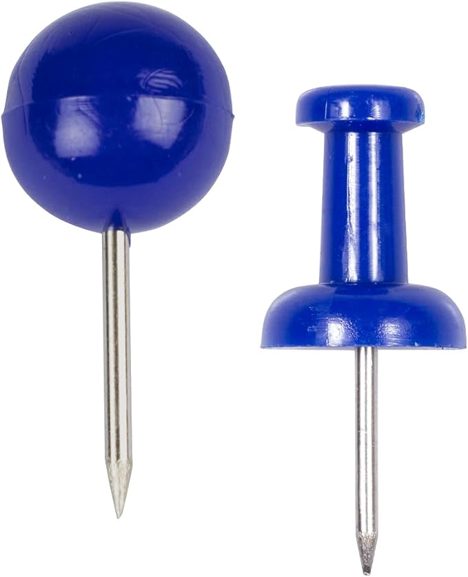 JAM PAPER Colorful Push Pins