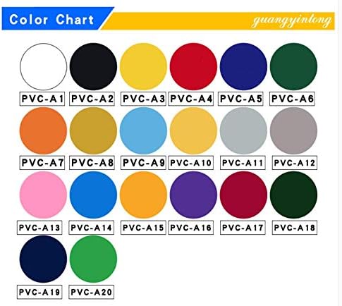 guangyintong Heat Transfer Vinyl Yellow HTV Rolls, Matte Surface PVC Material