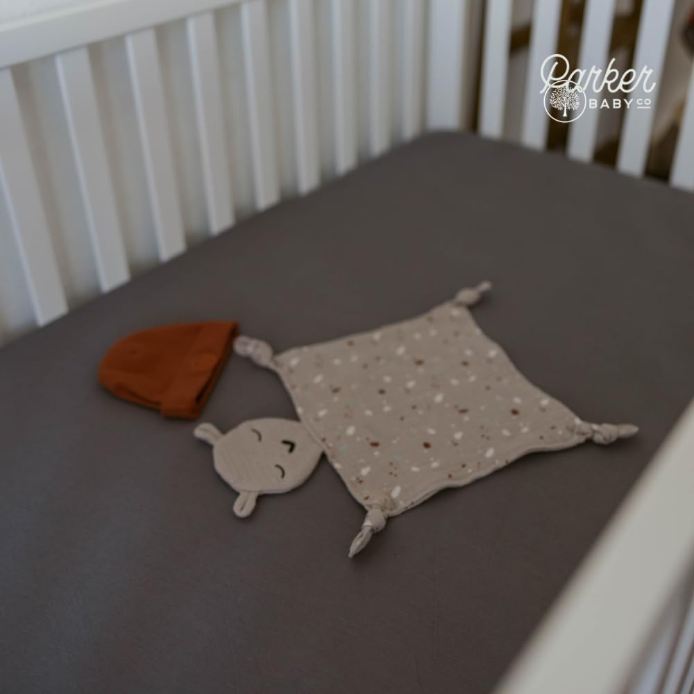 Parker Baby Soft & Durable Fitted Baby Crib Sheets | Snug Fit for Standard Crib Mattresses | Machine Washable, Fade-Resistant & Modern Nursery Designs