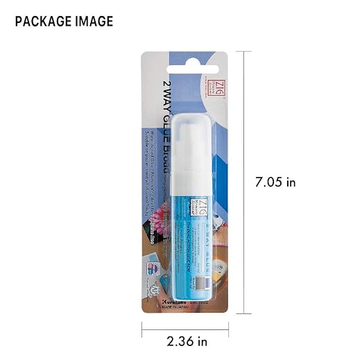 Kuretake Zig 2 Way Glue Stick Pen, Board Tip, 15mm Tip, AP-Certified, Made in