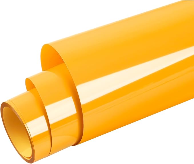 WRAPXPERT Yellow Heat Transfer Vinyl Mustard Yellow HTV Roll 12" x5ft Iron on