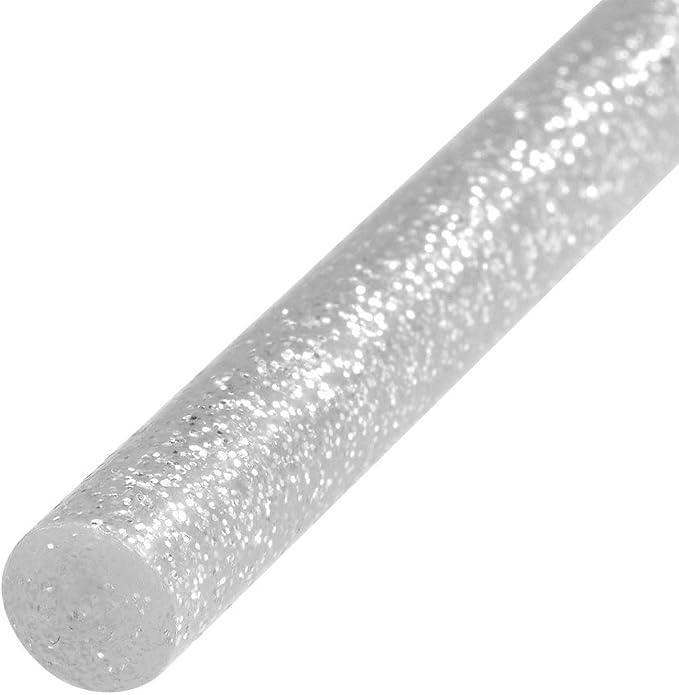 uxcell Mini Hot Glue Sticks for Glue Gun 0.27-inch x 4-inch Silver Grey Glitter