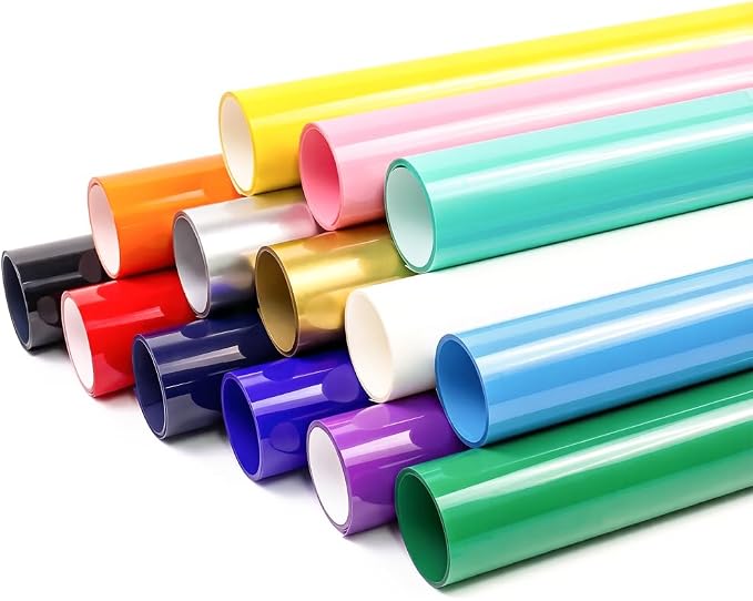 MEVOREW Heat Transfer Vinyl Bundle-12x3FT Iron on Vinyl