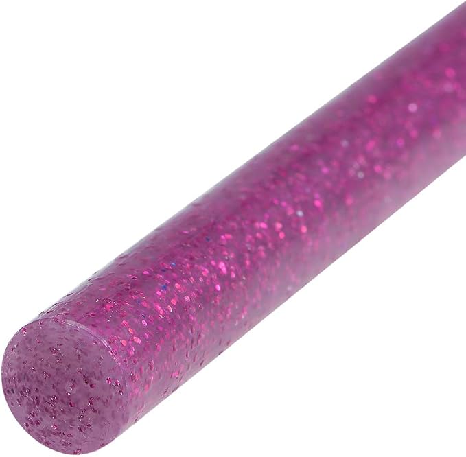 uxcell Mini Hot Glue Sticks for Glue Gun 0.27-inch x 4-inch Rose Red Glitter