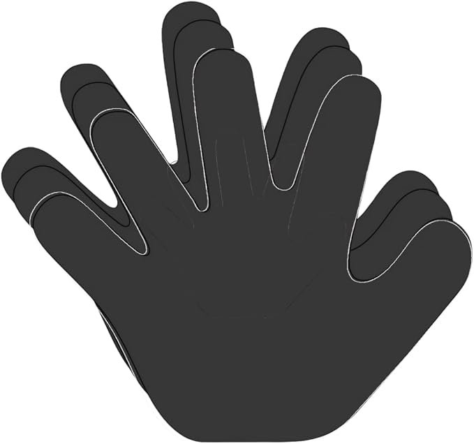 SHAPES ETC. 31 Pcs Hand Large Paper Cut-Outs 5.5in, Bulletin Board Decorations