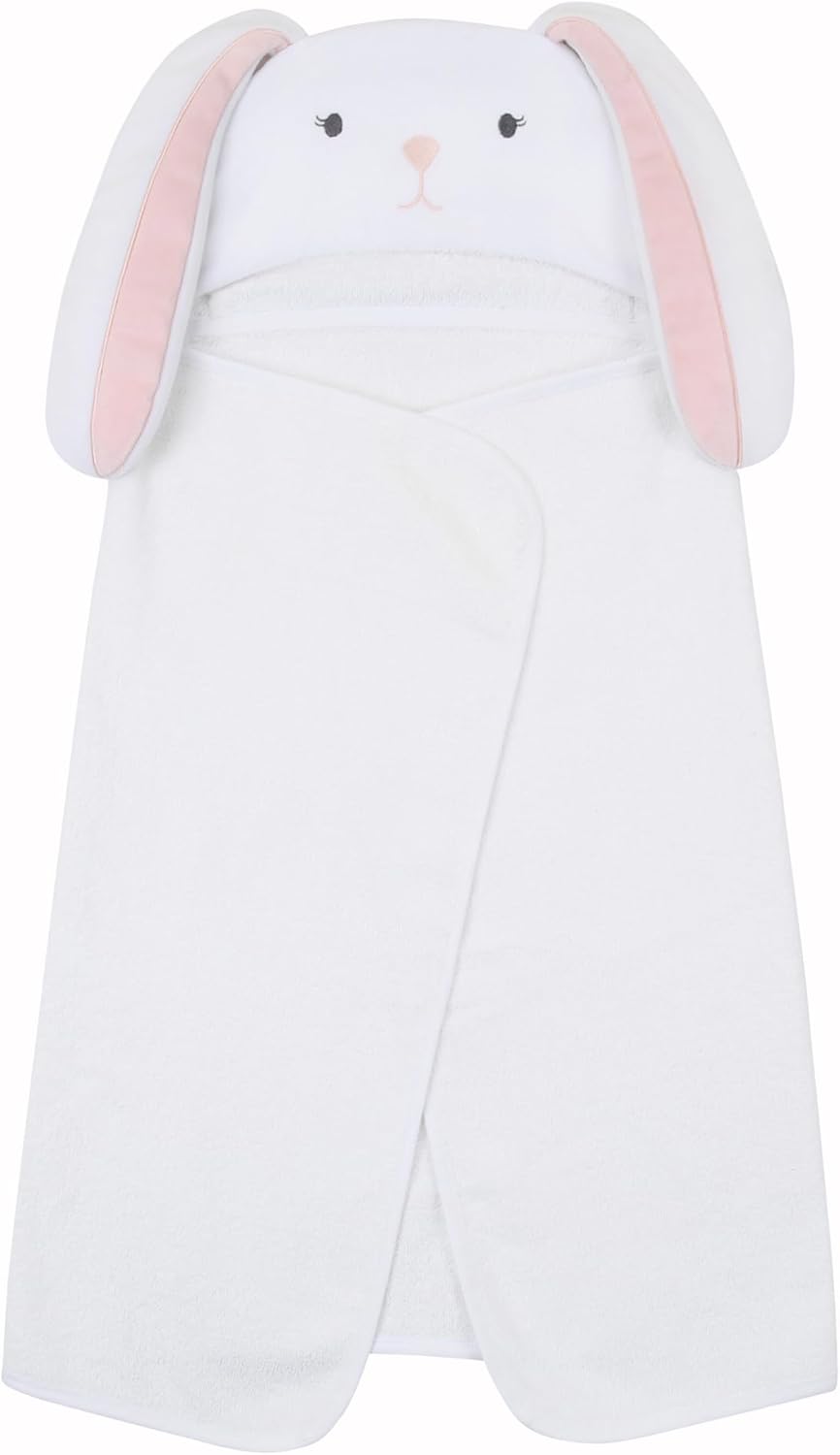 Lambs & Ivy Baby/Infant Luxury Cotton Terry Bunny Hooded Bath Towel