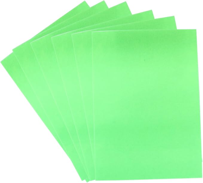 6 Pcs, 8 x 12 Inch Light Green Felt Sheets, 2mm Thick | Felt Fabric