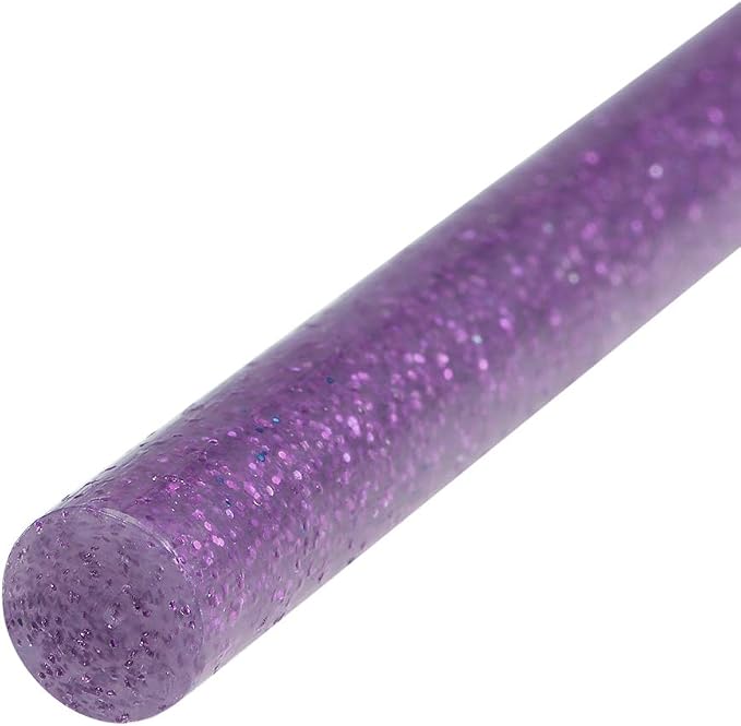 uxcell Mini Hot Glue Sticks for Glue Gun 0.27-inch x 4-inch Purple Glitter 10pcs