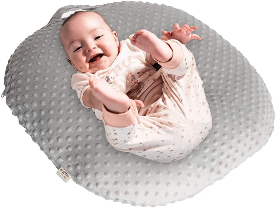 OWLOWLA Newborn Lounger Cover,Minky Removable Slipcover Fits Newborn Lounger for Baby Boy Girl(Lavender)