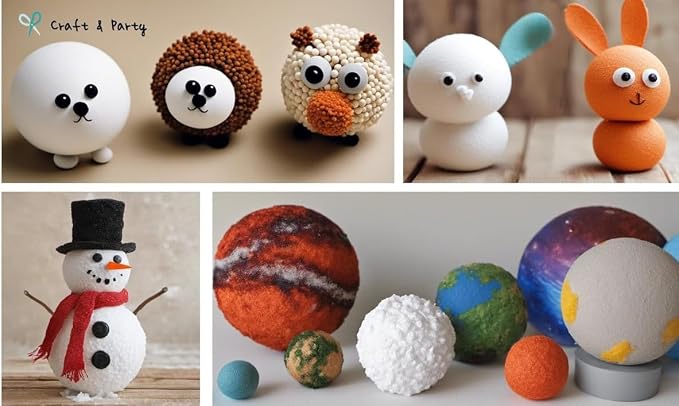 Evershine 12 Pack 4 Inch Craft Foam Ball