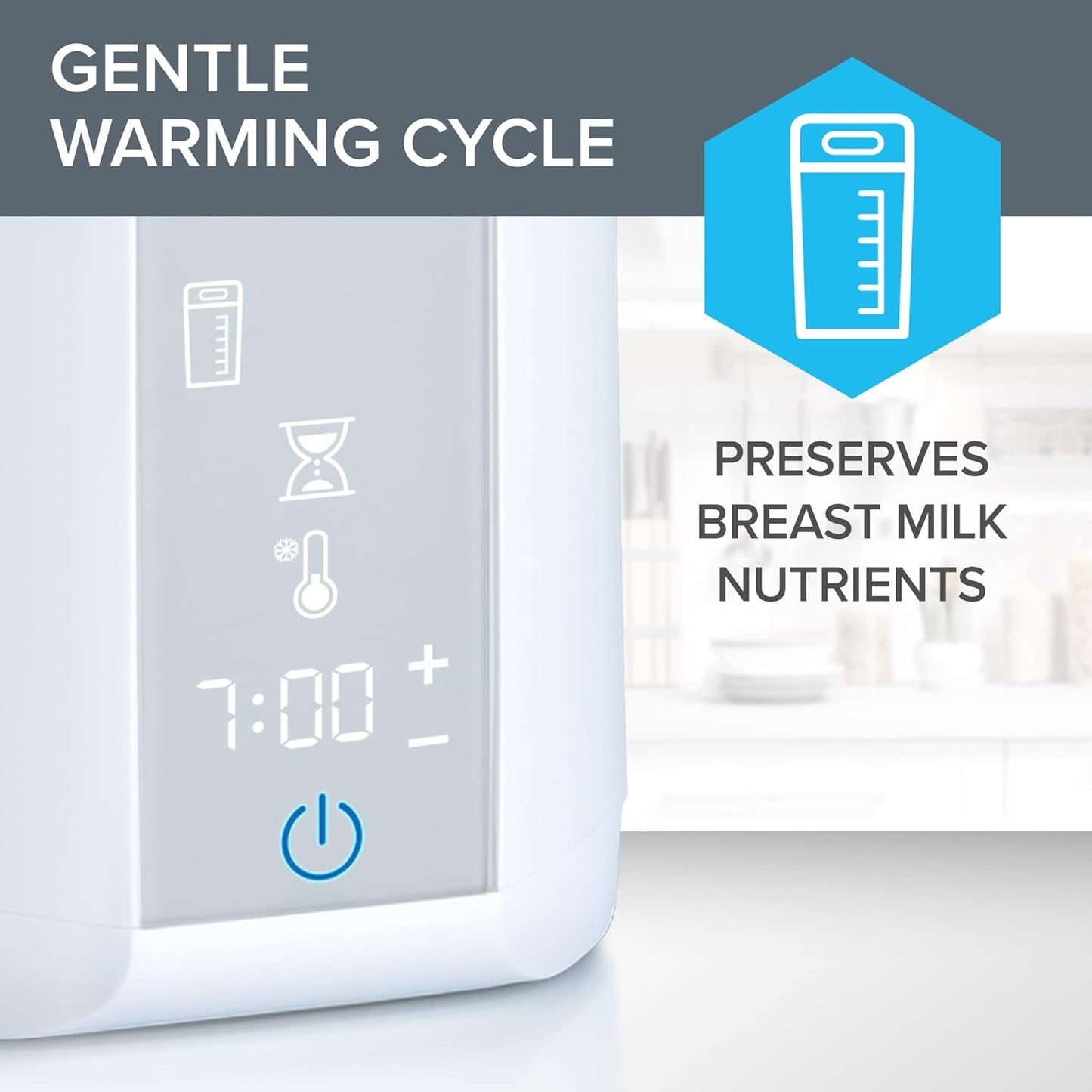 Chicco Digital Bottle Warmer & Sterilizer for Baby Bottles, Baby Food Jars, and Milk Bags | Eliminates 99.9% of Germs | 4 Heating Options | Digital Touchscreen| Automatic Shut-Off & Sound Alert