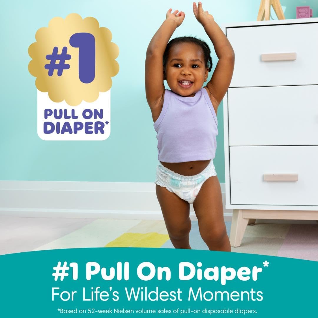 Pampers Diapers - Cruisers 360 - Size 6, 17 Count, Babyproof up to 100% Leakproof Pull-On Diaper (Packaging May Vary)