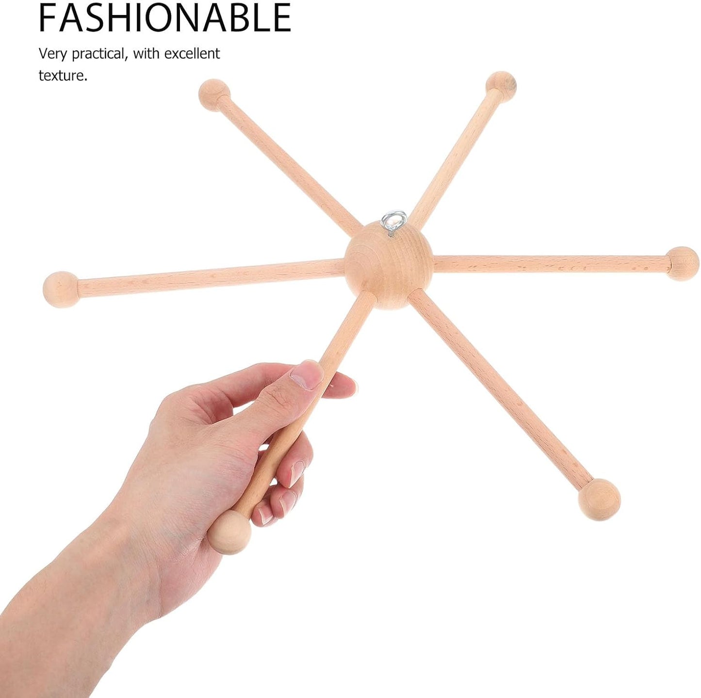 Wooden Mobile Frame Kit - Bed Bell Wind Chimes Crib Hanger Bedroom Ceiling Mobiles Toy Decoration Wind Chime