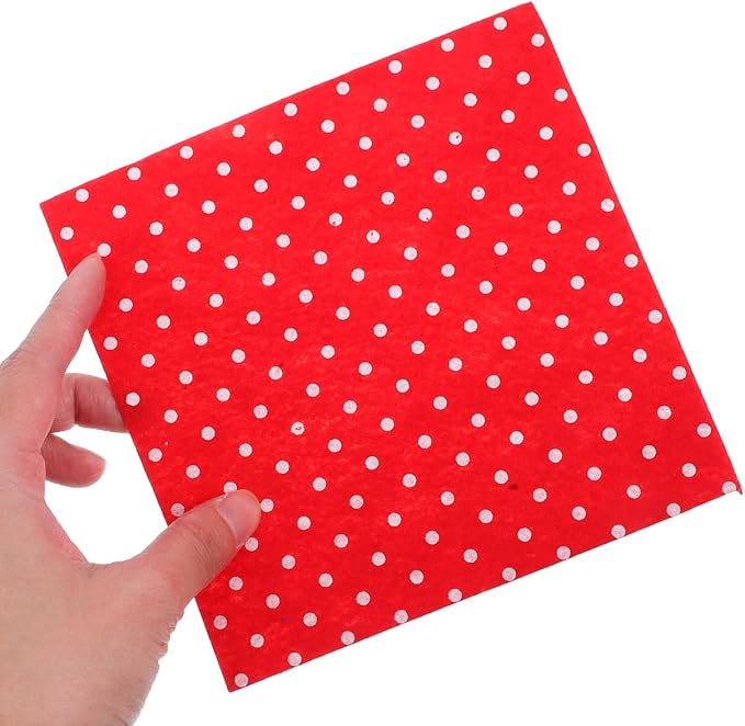 Healifty 20pcs Felt Fabric Sheets, Squares