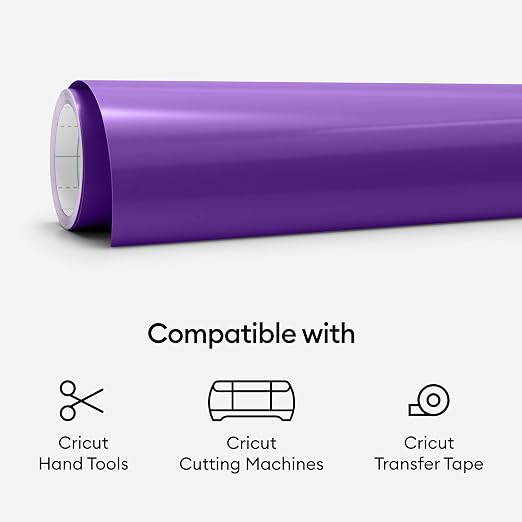 Cricut Premium Permanent Vinyl Roll, Dishwasher-Safe & Fade-Proof, Compatible
