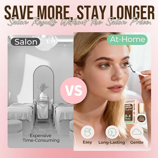 LASHVIEW Lash Cluster Glue & Remover Kit Super Strong Hold 4 Weeks+