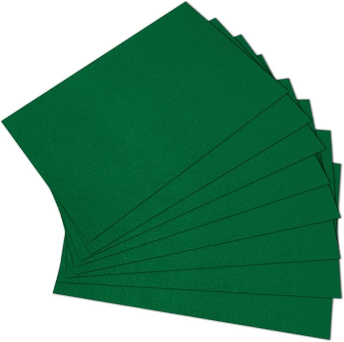 Luomorgo 8 Pcs Stiff Felt, 8 x 12 Inch, 2mm Thick,