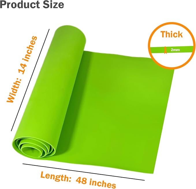 EVA Foam Roll | High Density 85kg/m3 | 2mm Thick | 48"x14" | Ideal