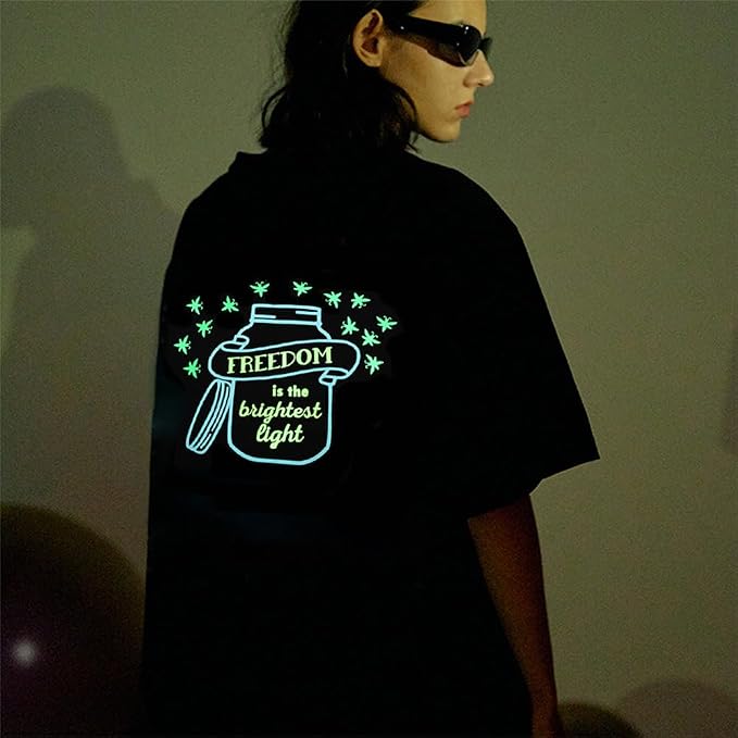 FUNKAKA Glow in The Dark Heat Transfer Vinyl Bundle, 9 Pack 12" x 10" Sheets