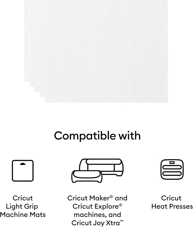 Cricut Printable Iron-On for Dark Fabrics, 10 sheets