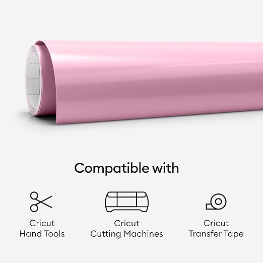 Cricut Premium Permanent Vinyl Roll, Light Pink