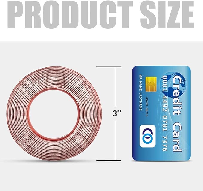 Double Sided Tape Heavy Duty, 3/4 in Clear Acrylic Mounting Tape, 10 ft |