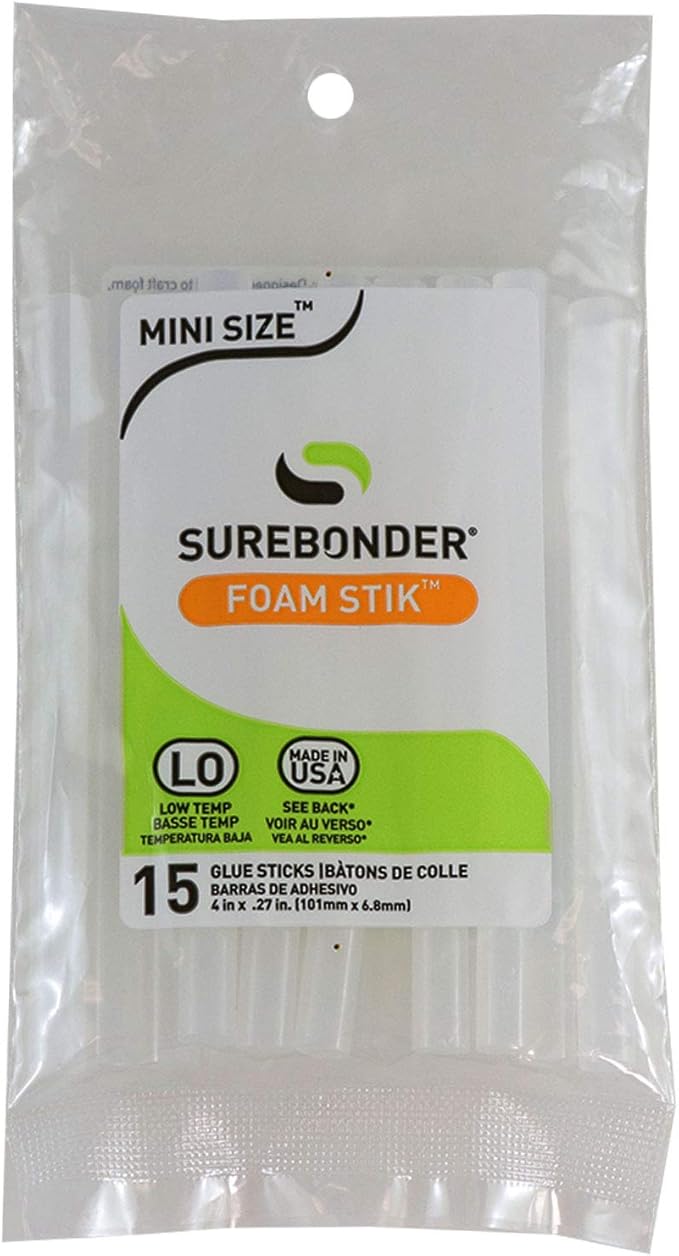 Surebonder Mini Low-Temp Foam Hot Glue Sticks