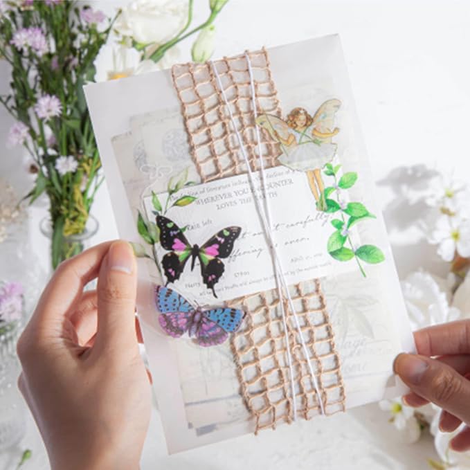 180Pcs Vintage Fairy Stickers Scrapbooking Floral Craft | High quality