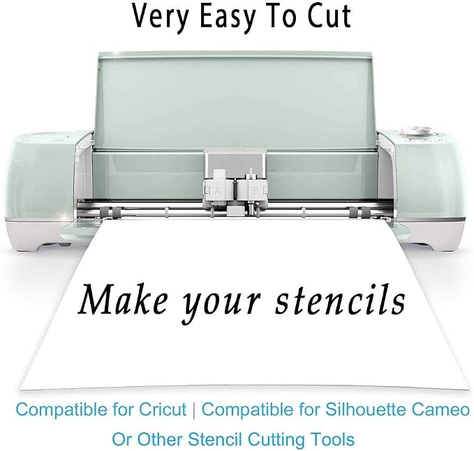 15 Pack 6 Mil Clear Mylar Stencil Sheets, Reusable Template Material, Make Your