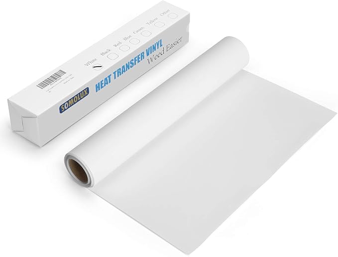 SOMOLUX HTV Matte White Iron on Vinyl Compatible
