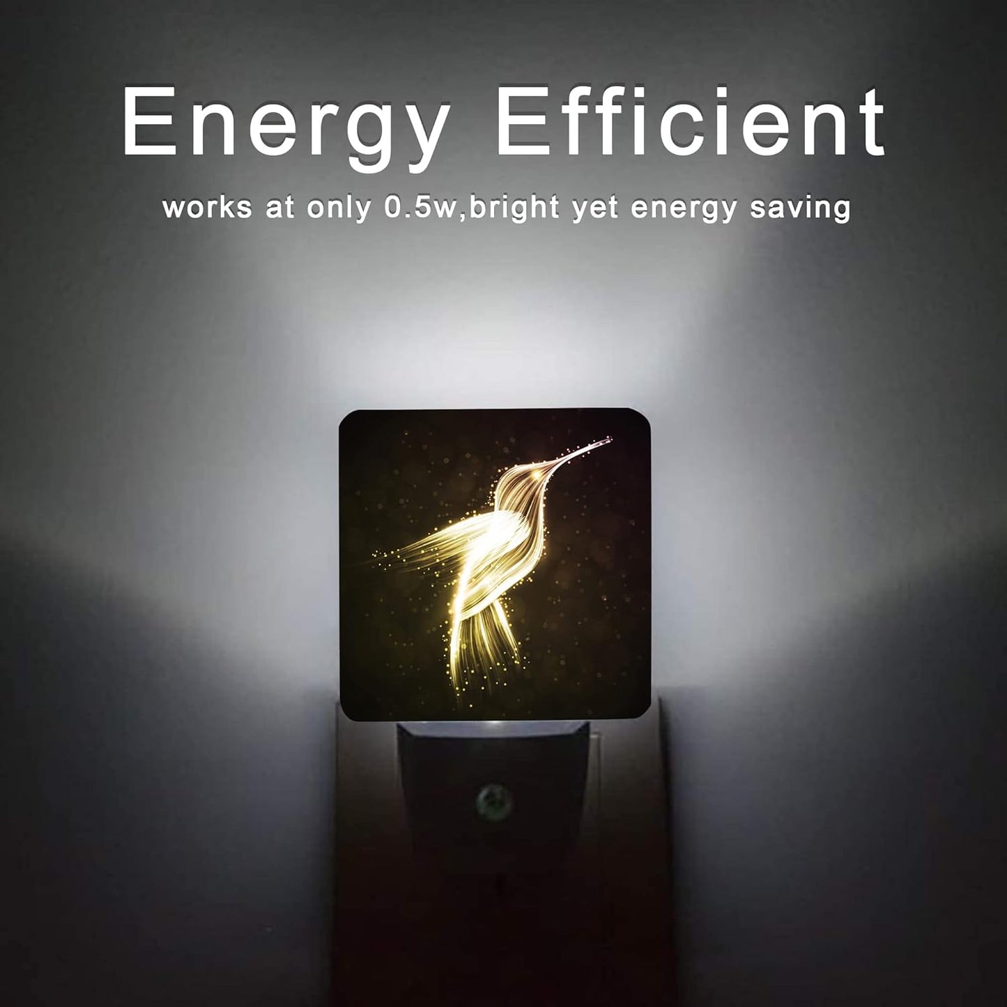 Hummingbird Night Light,Night Lights 0.5W Sleep Friendly for Women/Men Led Night Light Dusk to Dawn Sensor Nightlight for Stairway/Hallway/Kitchen