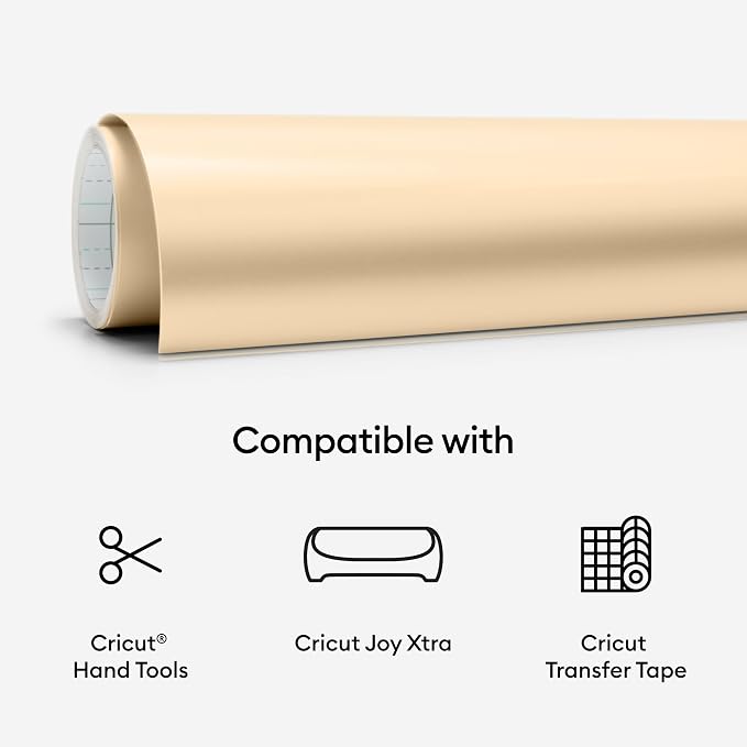 Cricut Joy Xtra Matte Metallic Smart Permanent Vinyl, Decor Projects, Decals &