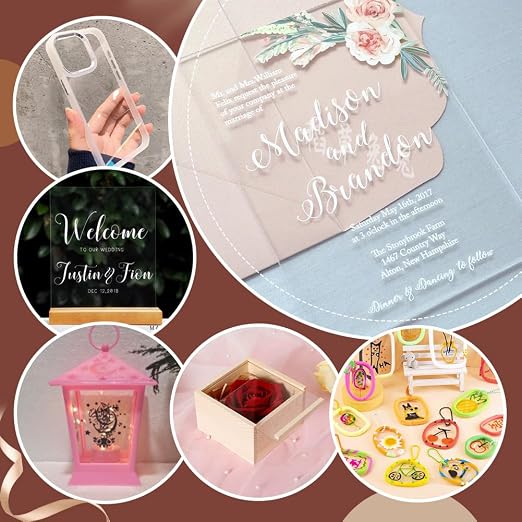AHANDMAKER 25Pcs Clear Flexible Plastic Sheet, Modeling Projects, Picture Frames