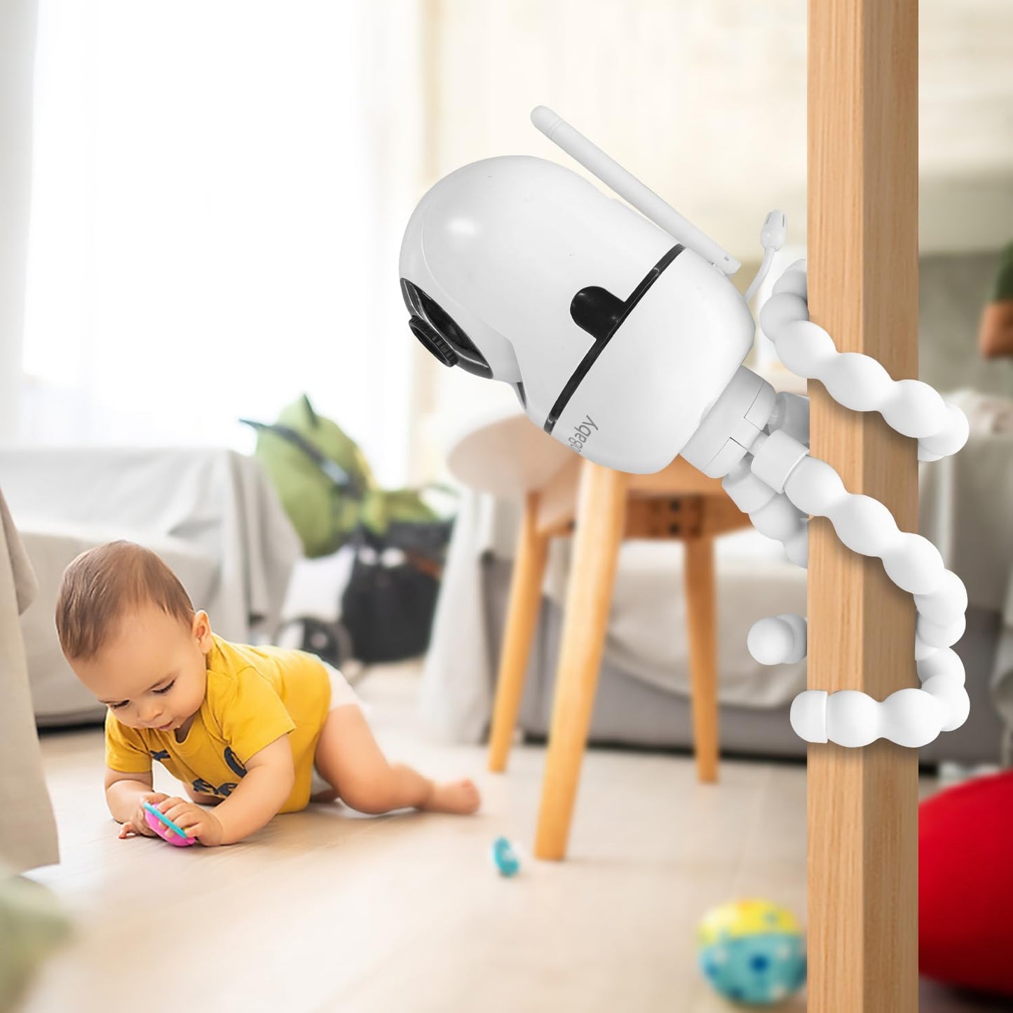 Tripod Mount Compatible with HelloBaby HB65/HB6550/HB6550 Pro/HB40/HB66/HB6339 and ANMEATE SM935E Baby Monitors – Attach Your Camera Flexibly Anywhere