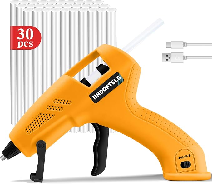 Cordless Hot Glue Gun, Fast Preheating