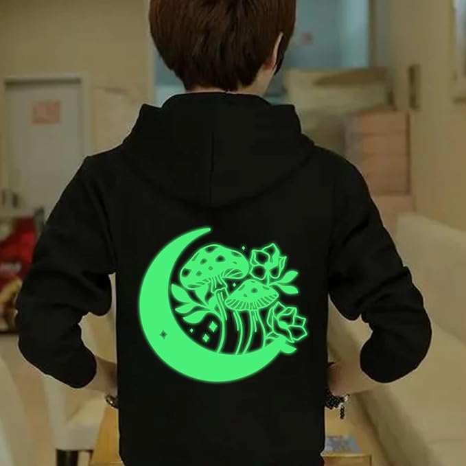 FUNKAKA Glow in The Dark Heat Transfer Vinyl Roll, Glow in Dark HTV Vinyl
