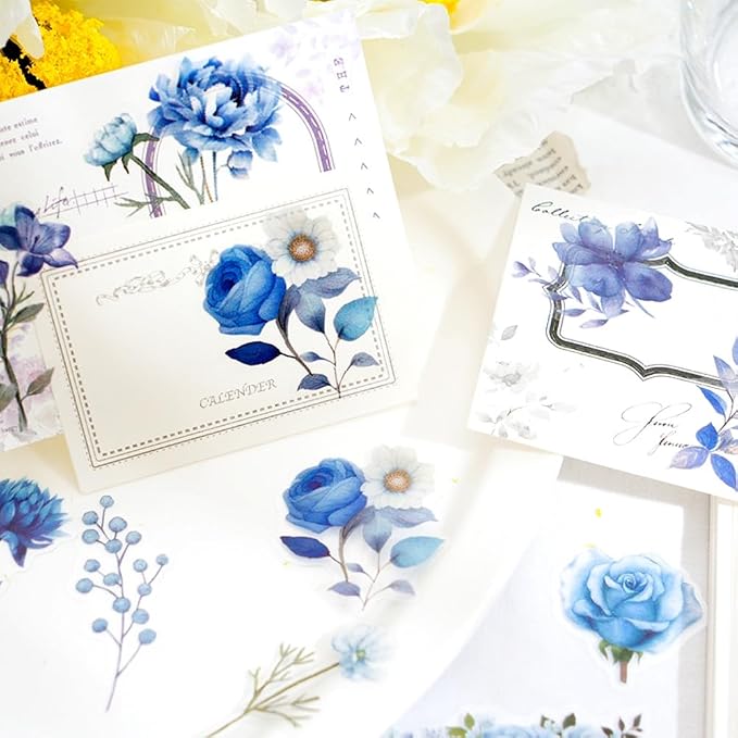 600 Pcs Natural Botanical Flower Stickers, Wildflower Stickers