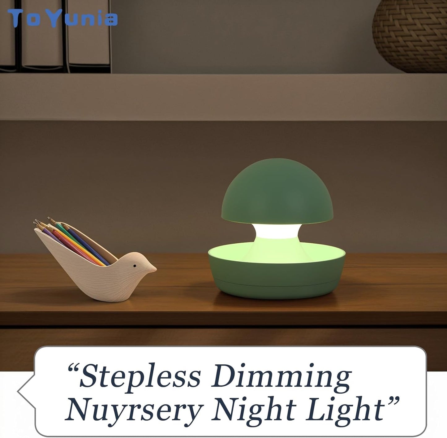 Nursery Night Light for Kids,Recharge Night Light for Kids,1 Pack,4000K,Green