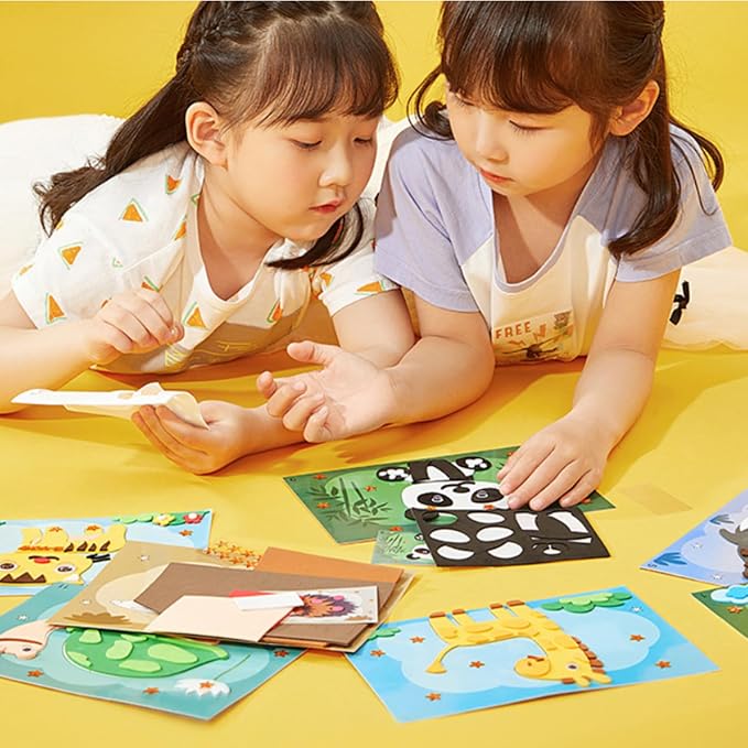 Lovyan 3D EVA Foam Stickers for Toddlers 12PCS Sticky Foam DIY Craft Preschool