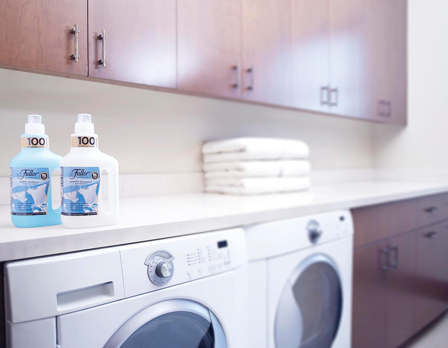 Fuller Brush 100 Laundry Detergent - Hypoallergenic, Unscented & Dye Free Clothe Washing Formula For Washing Infant/Baby Clothing - Mild Cloth Cleaning Products For All Skin Types
