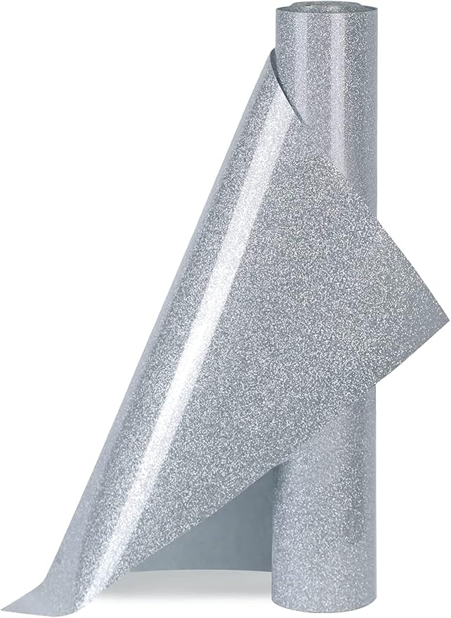 HTVVETUR Glitter HTV Vinyl Rolls Heat Transfer Vinyl